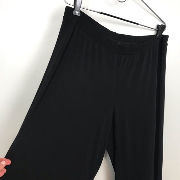 Karen Kane Black Wide Leg Black Plus Size Pants - Picture 3 of 13